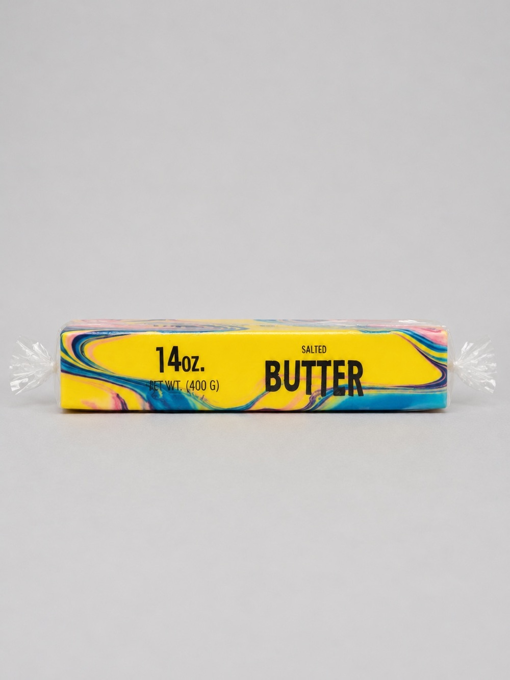 14 oz Salted Butter Bar Squishy Colorful Swirl Design